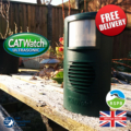 The CATWatch Ultrasonic cat deterrent in a garden