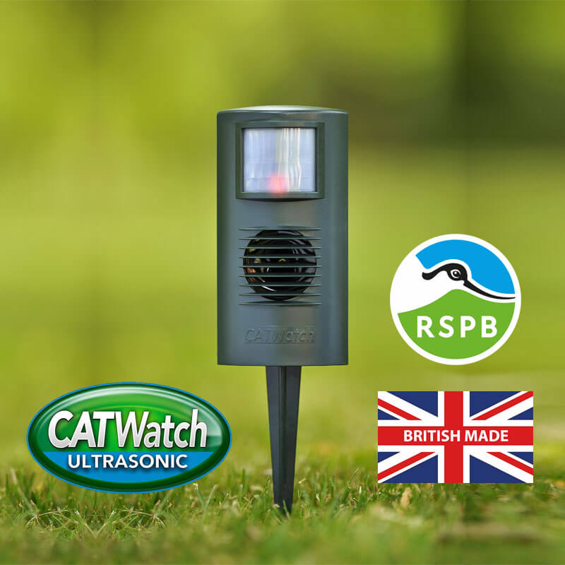 Image of the CatWatch with RSPB and British-made logos