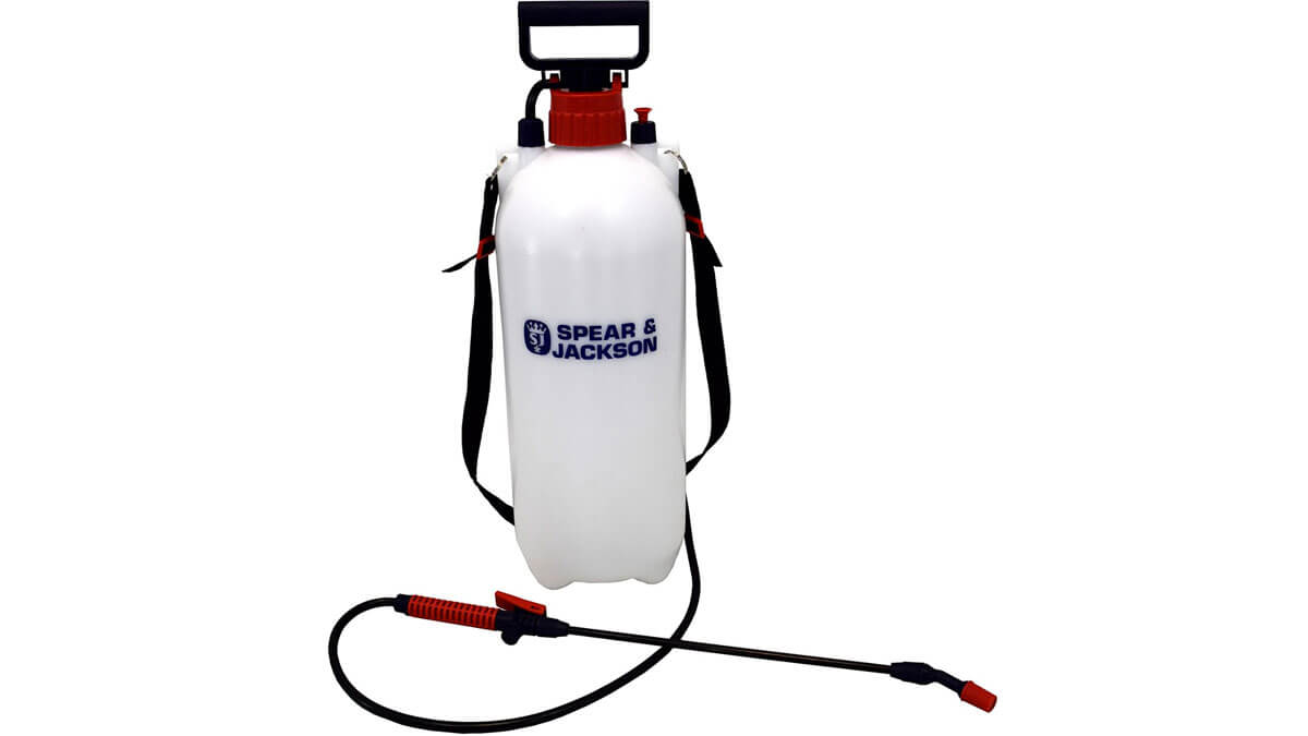 An 8 Litre pump action pressure sprayer by Spear & Jackson